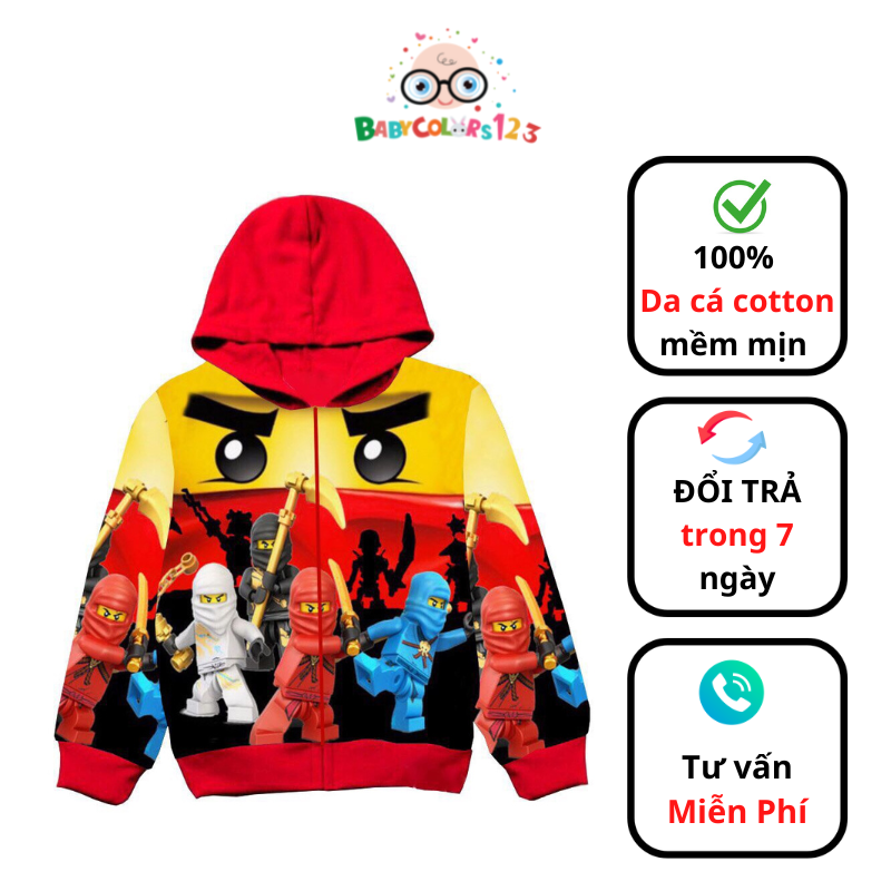 Áo khoác Lego-siêu nhân 3D