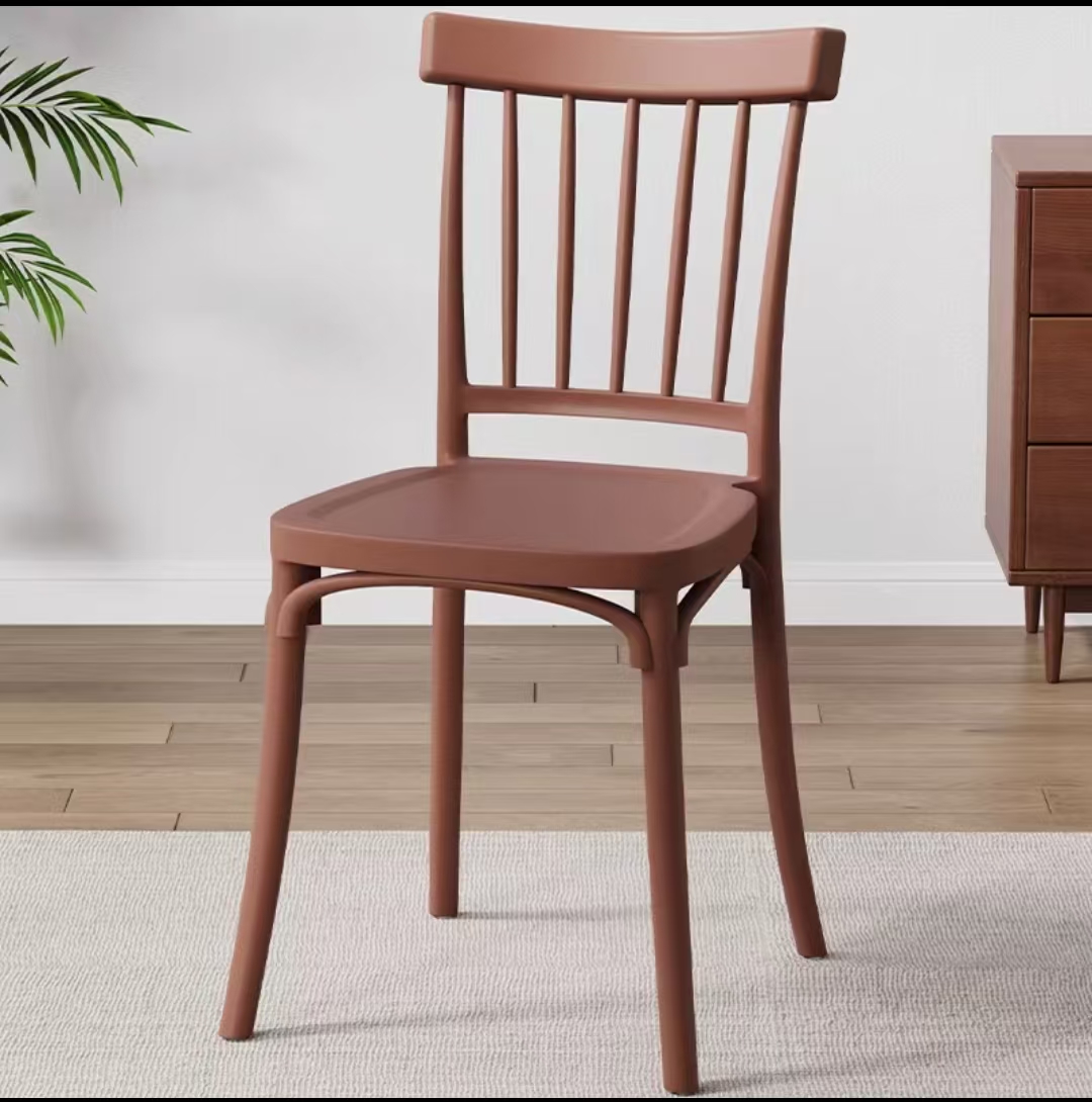 Upper hollow plastic chair backseat Cafe Restaurant