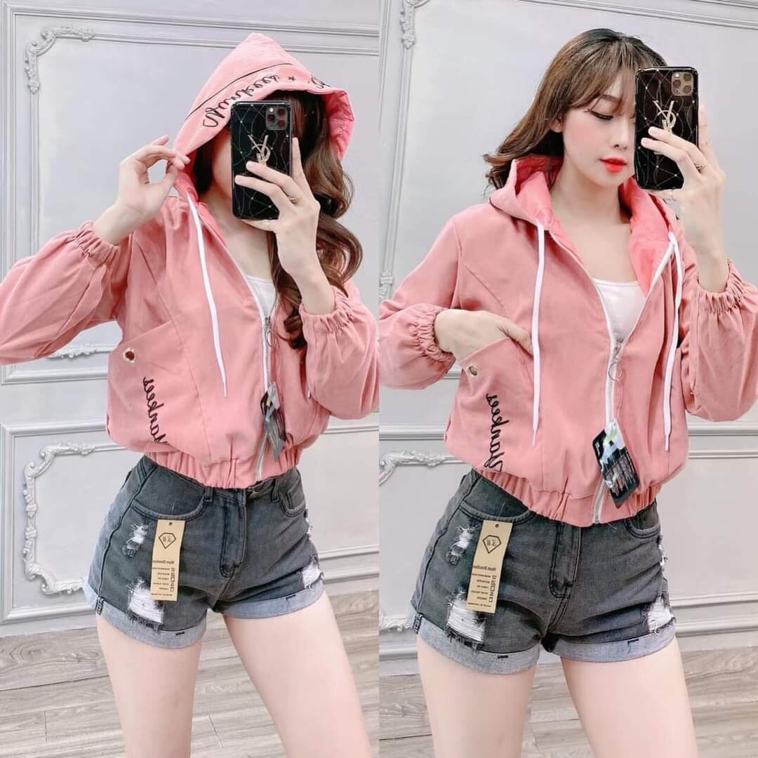 [HCM]Áo khoác dù nữ áo khoác nhẹ nữ in hình nổi bật phong cách trẻ trung thời trang Binstore94 BS431