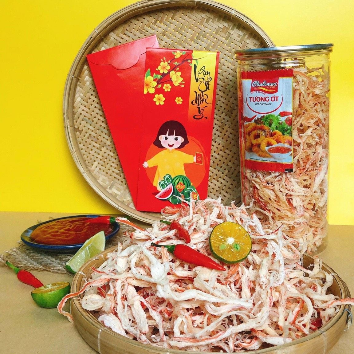 Mực hấp nước dừa