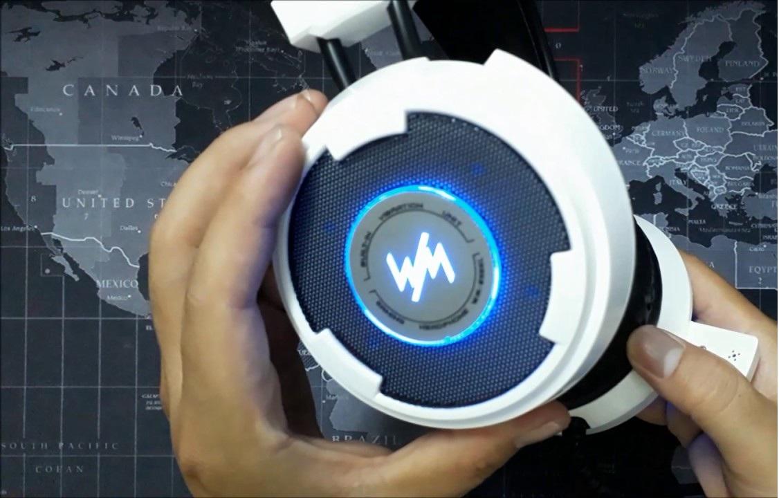 Tai nghe gaming WangMing Computer Headset WM8900L (trắng)