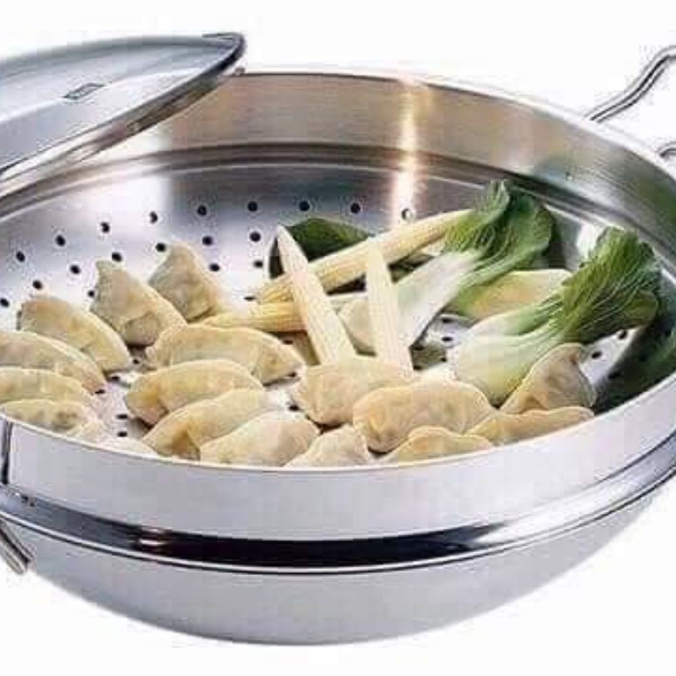 CHẢO XÀO - HẤP WMF WOK MACAO 36CM  ( Hàng Đức)