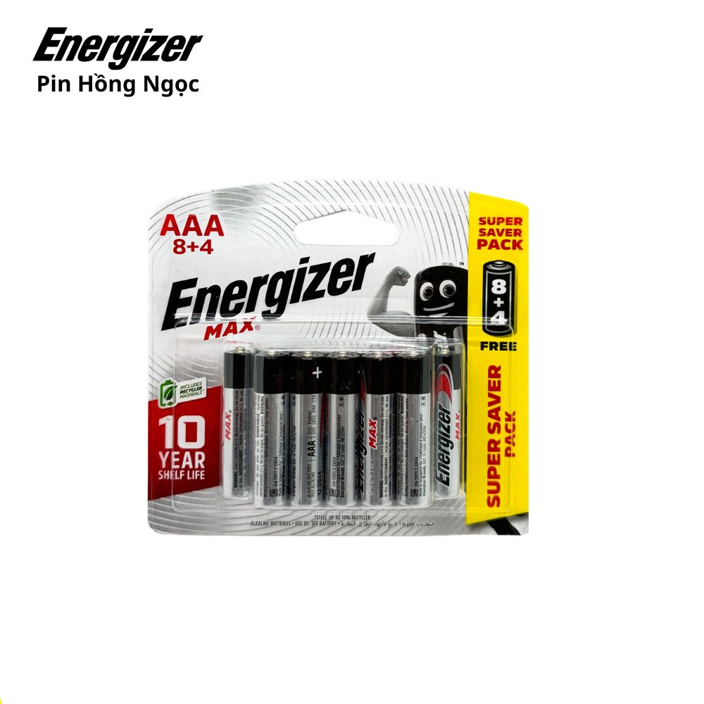Pin Energizer MAX AA , AAA 1,5 V Siêu Bền - Hàng Chính Hãng