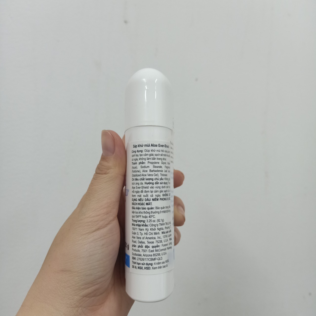[HCM]Lăn khử mùi Aloe Ever-Shield