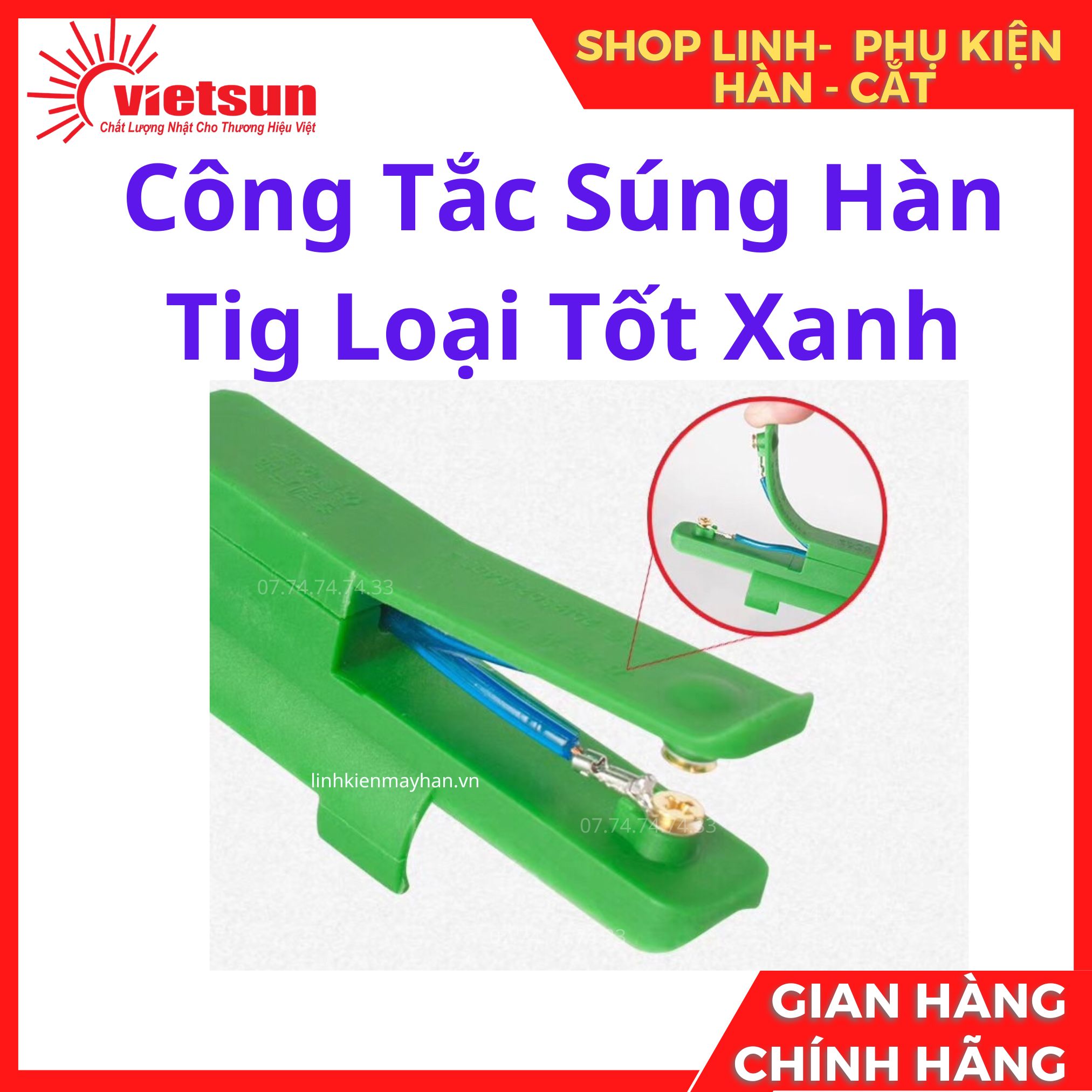 Công tắc súng hàn Tig, súng cắt Plasma