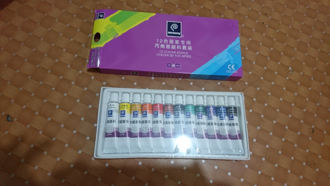 MÀU ACRYLIC MEMORY DẠNG TUÝP 12/18 MÀU