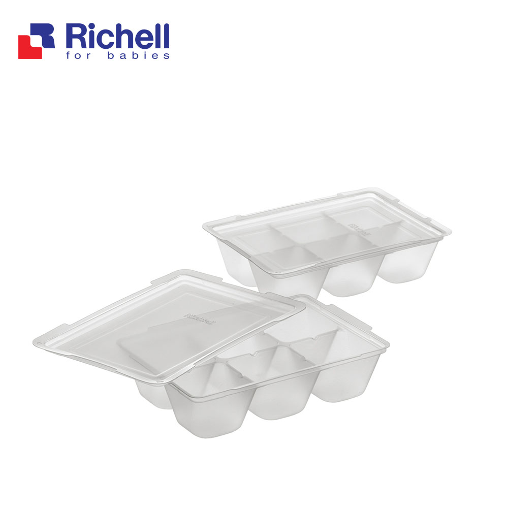 [XẢ HÀNG] Khay chia thức ăn dặm Richell Nhật Bản (25ml/50ml)