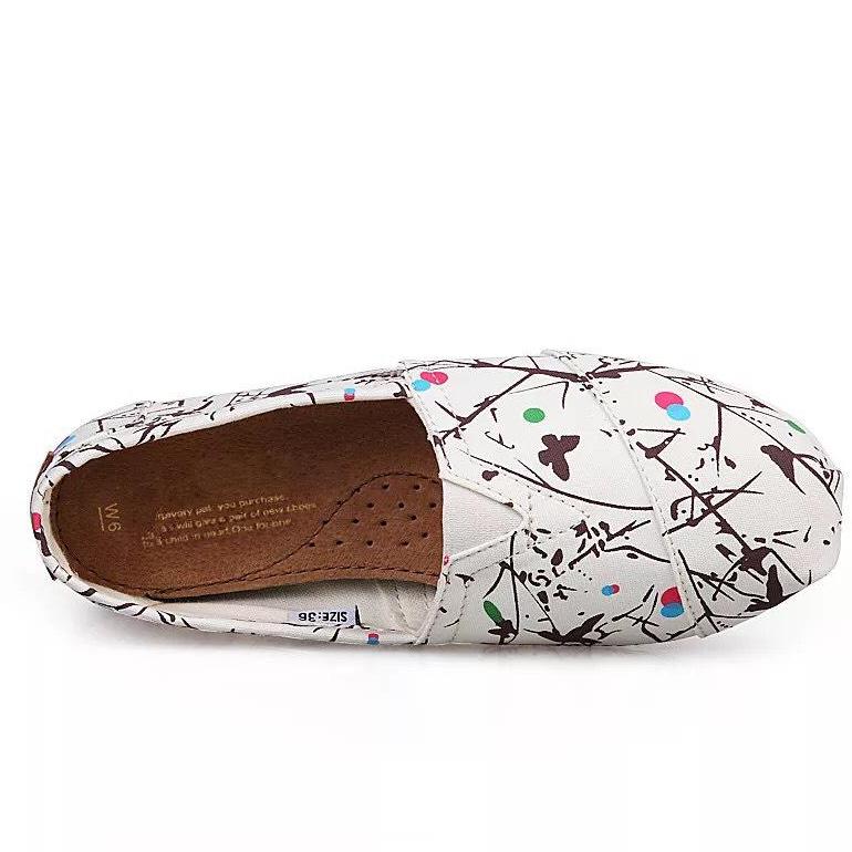 [HCM]Giày toms chấm bi TRẮNG 2019
