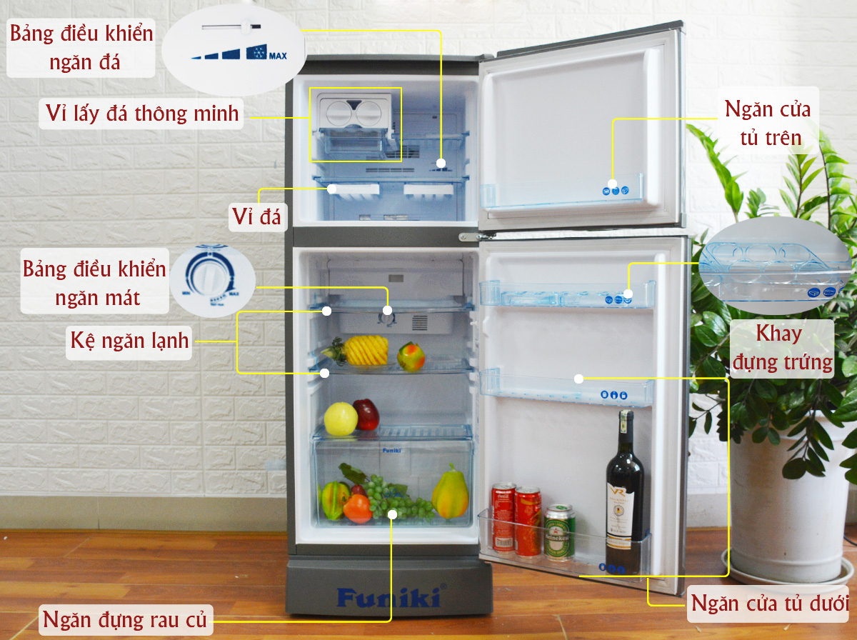 Tủ lạnh Funiki Hòa Phát FR 126ISU 125 lít
