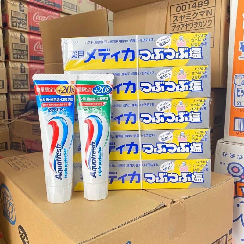 Kem Đánh Răng Aquafresh 160g Nhật Bản (tặng 20g)