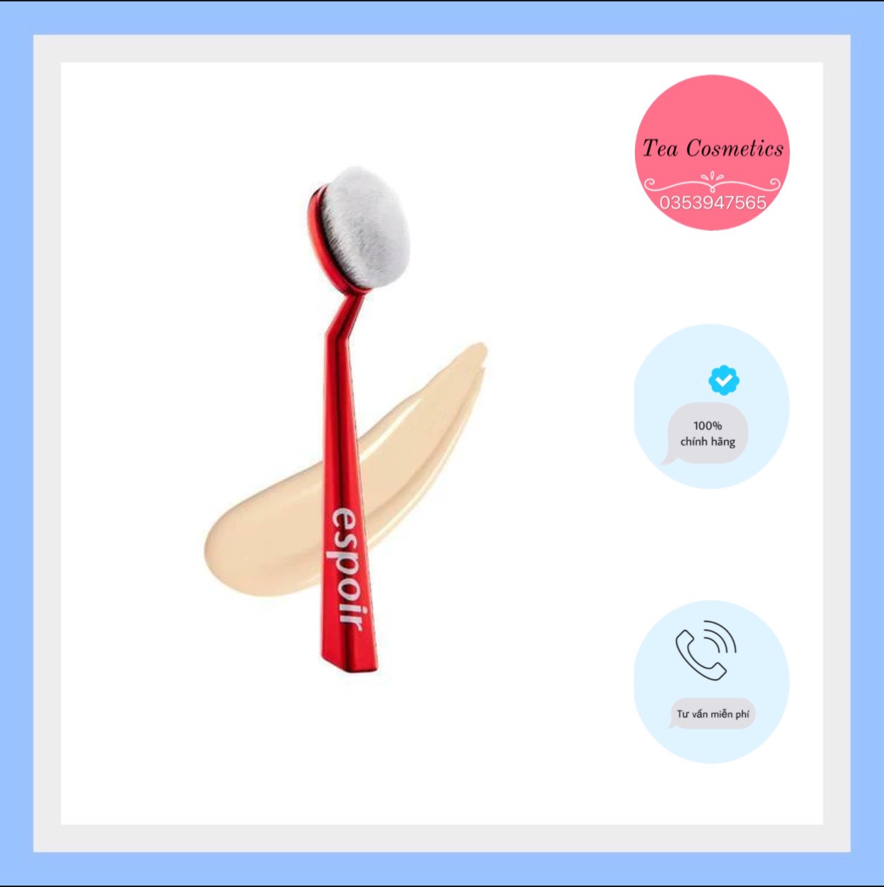 Cọ Tán Kem Nền Espoir Super Soft Face Brush