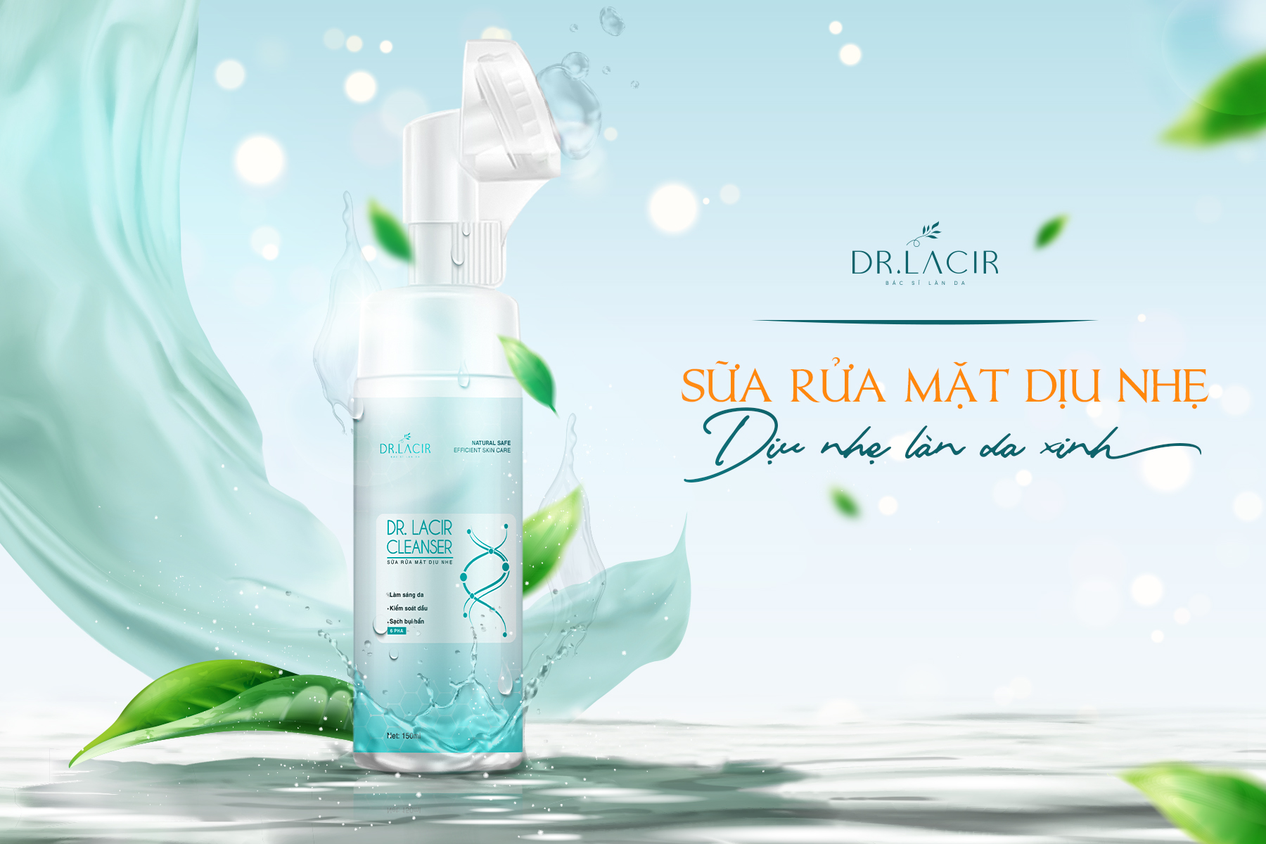 SỮA RỬA MẶT DR.LACIR - HÀN QUỐC [chính hãng 100%]