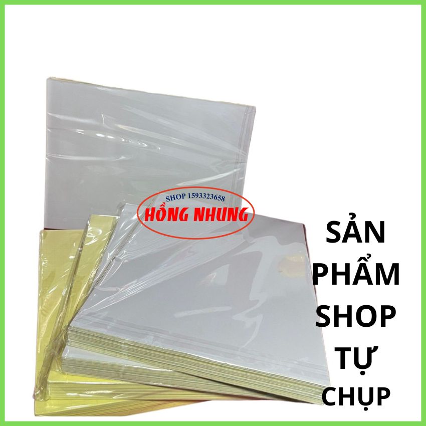 [ Decal Mặt Nhám] Xấp 100 Tờ Decal A4 Mặt Nhám , Siêu Dính, Mặt Giấy Mịn.