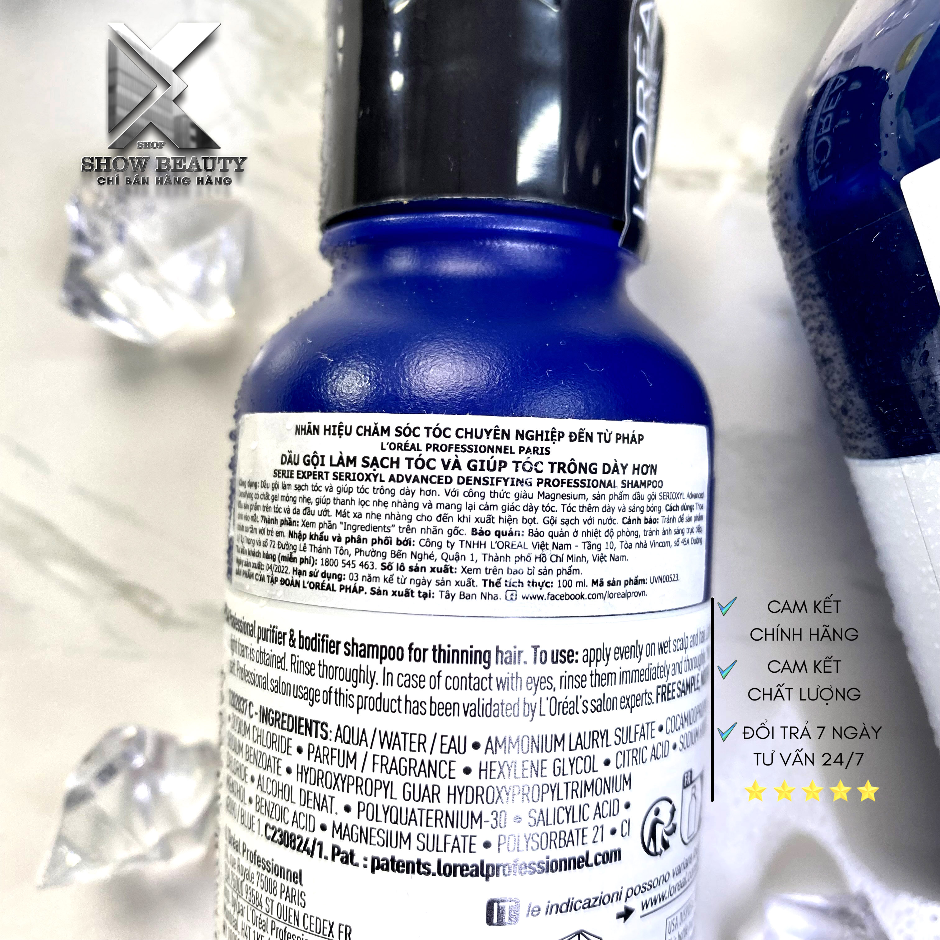 Dầu Gội Làm Dày Tóc, Giúp Kích Thích Mọc Tóc Serioxyl - Loreal Professionnel (Size Nhỏ)