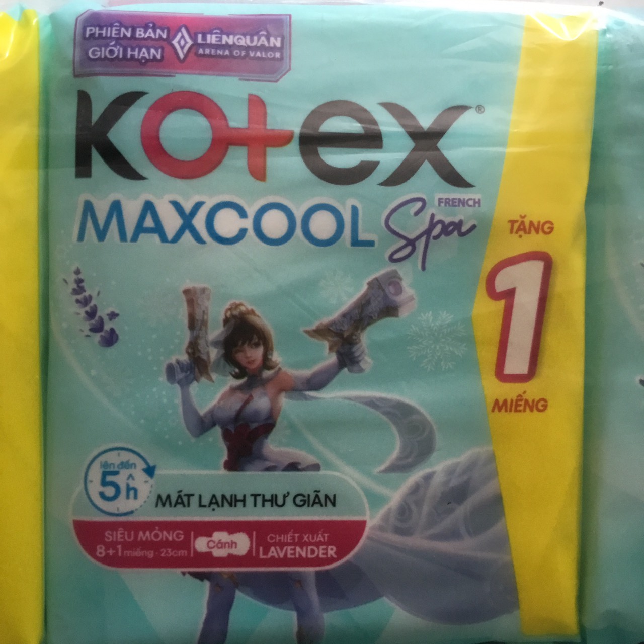 (8+4 Miếng/Gói) 23cm - Combo 8 Gói BVS Kotex MaxCool Dịu Mát spa 23cm (8 miếng/gói) - HSD luôn mới