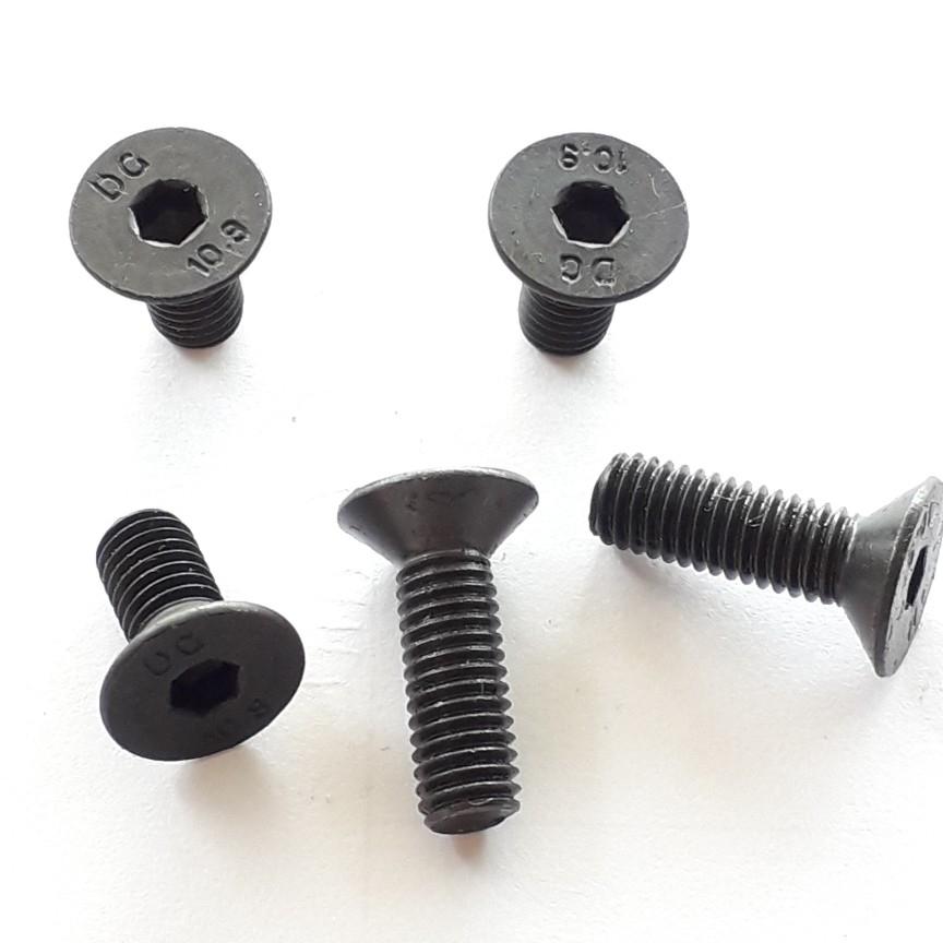 [Hcm]Black Hexagonal Snails 6mm X 10 Pieces....
