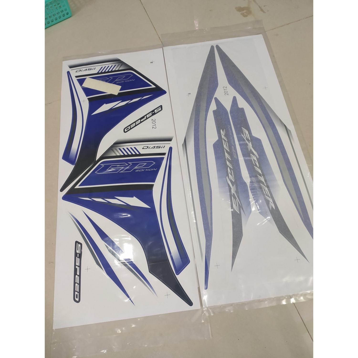 Tem Rời Exciter 135 Zin 2012 Trắng Xanh Gp