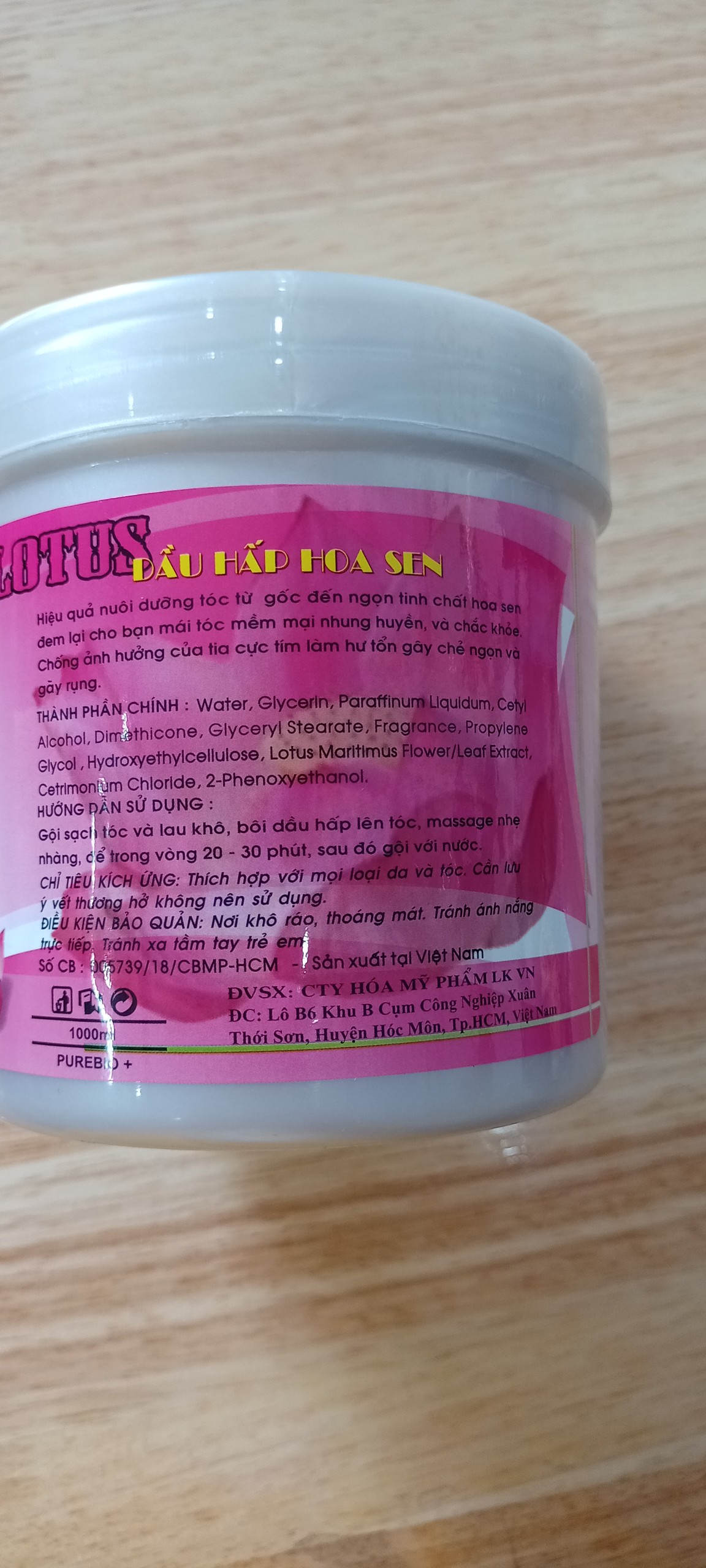 [HCM]Dầu hấp hoa sen Lotus 1000ML