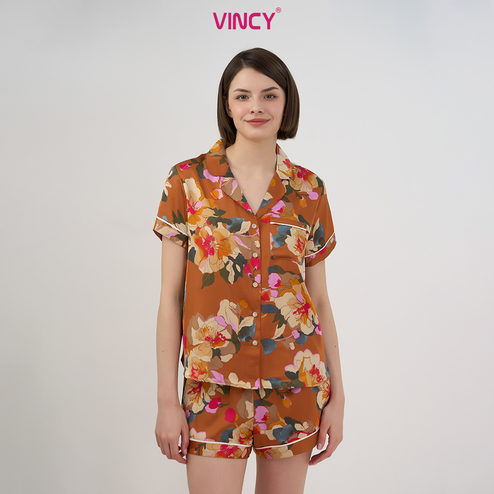[Buy 3, Get 20% Off, Buy 2, Get 15% Off] Women's Satin Vinyl Shorts Set Bss108W22