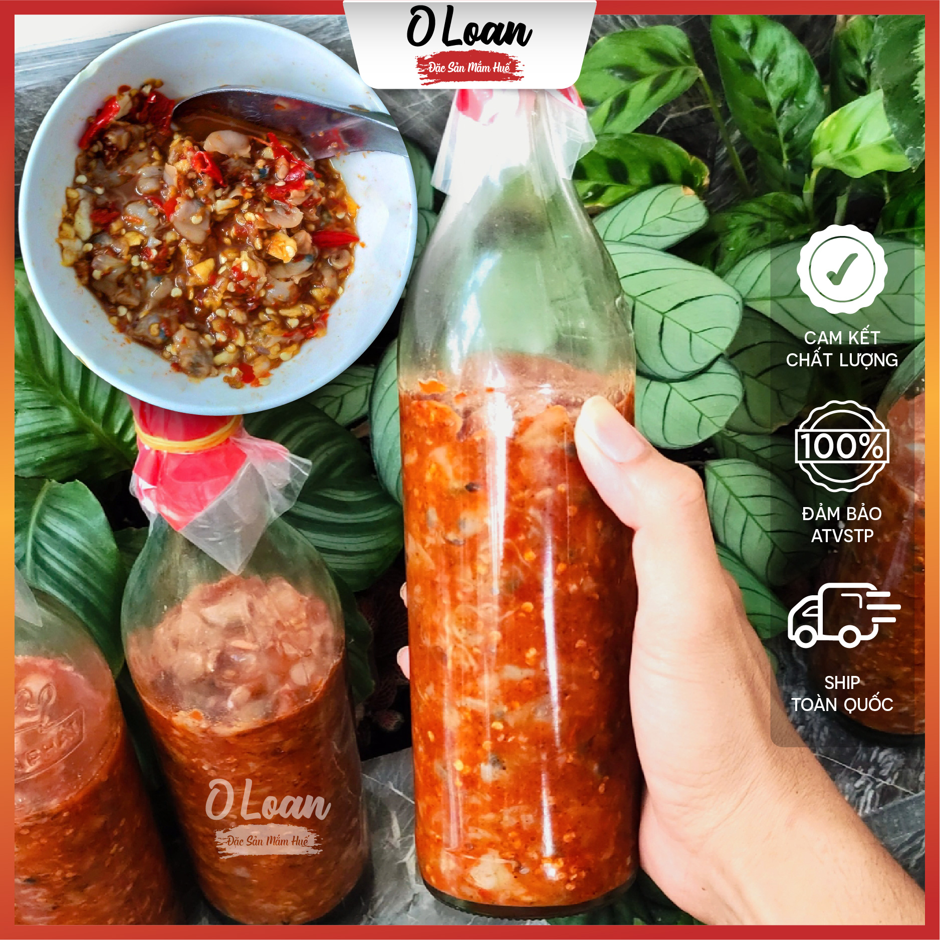 Mắm sò lăng cô đặc sản mắm huế o loan chai 500gr
