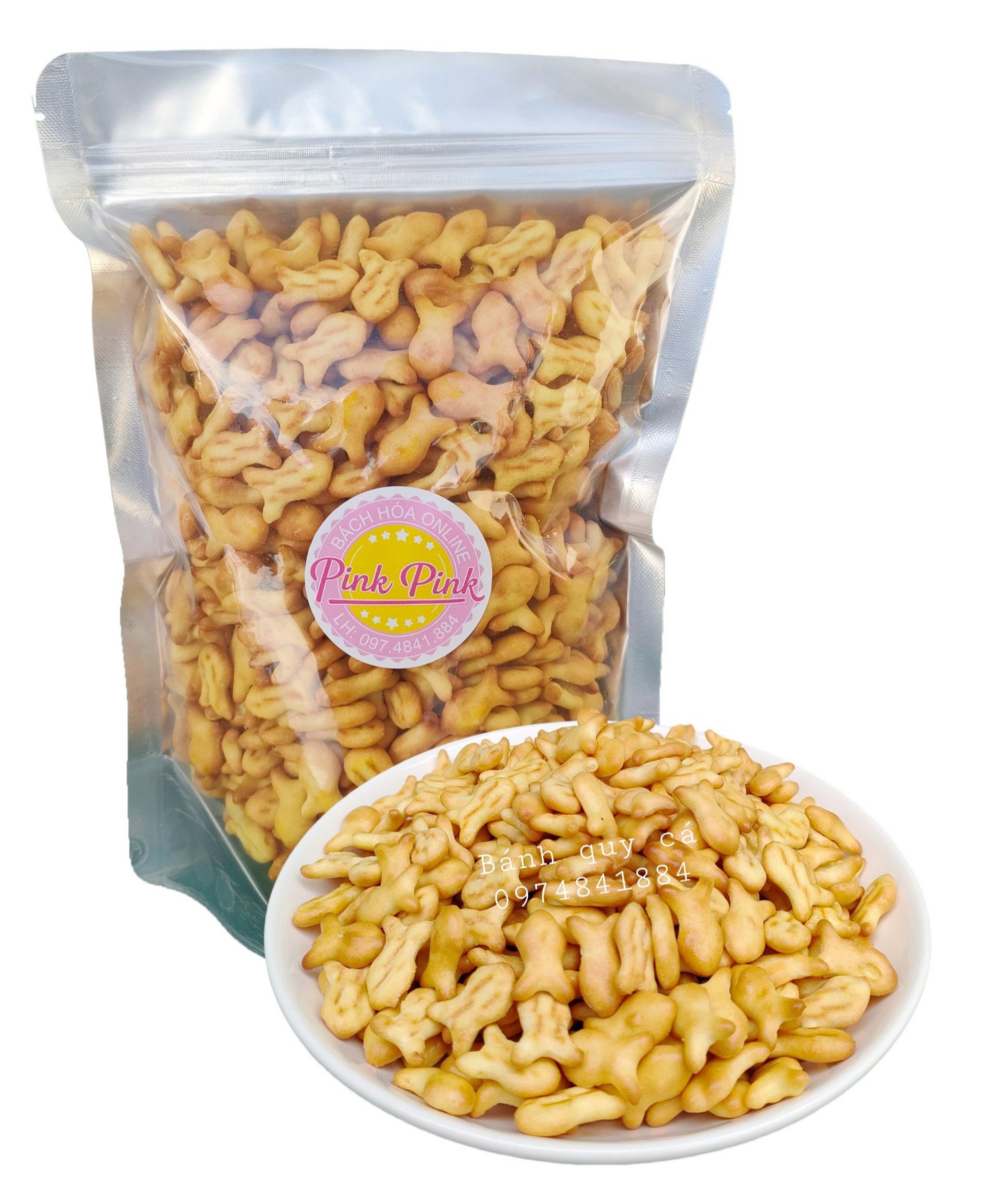 1Kg Bánh quy cá mặn ngọt thơm ngon - Đồ ăn vặt