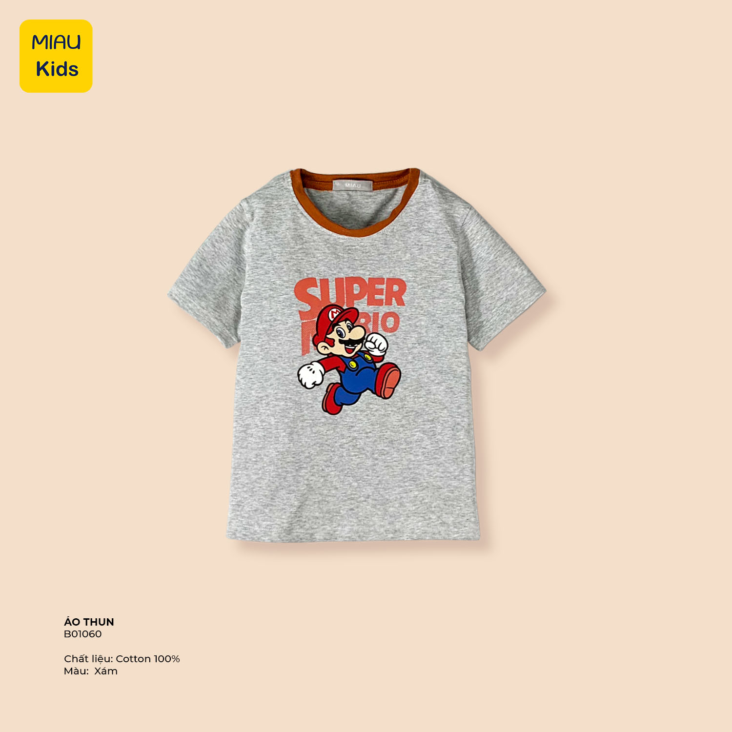 Pullover boys Mario color, pullover cool cotton for baby from 9kg to 55kg