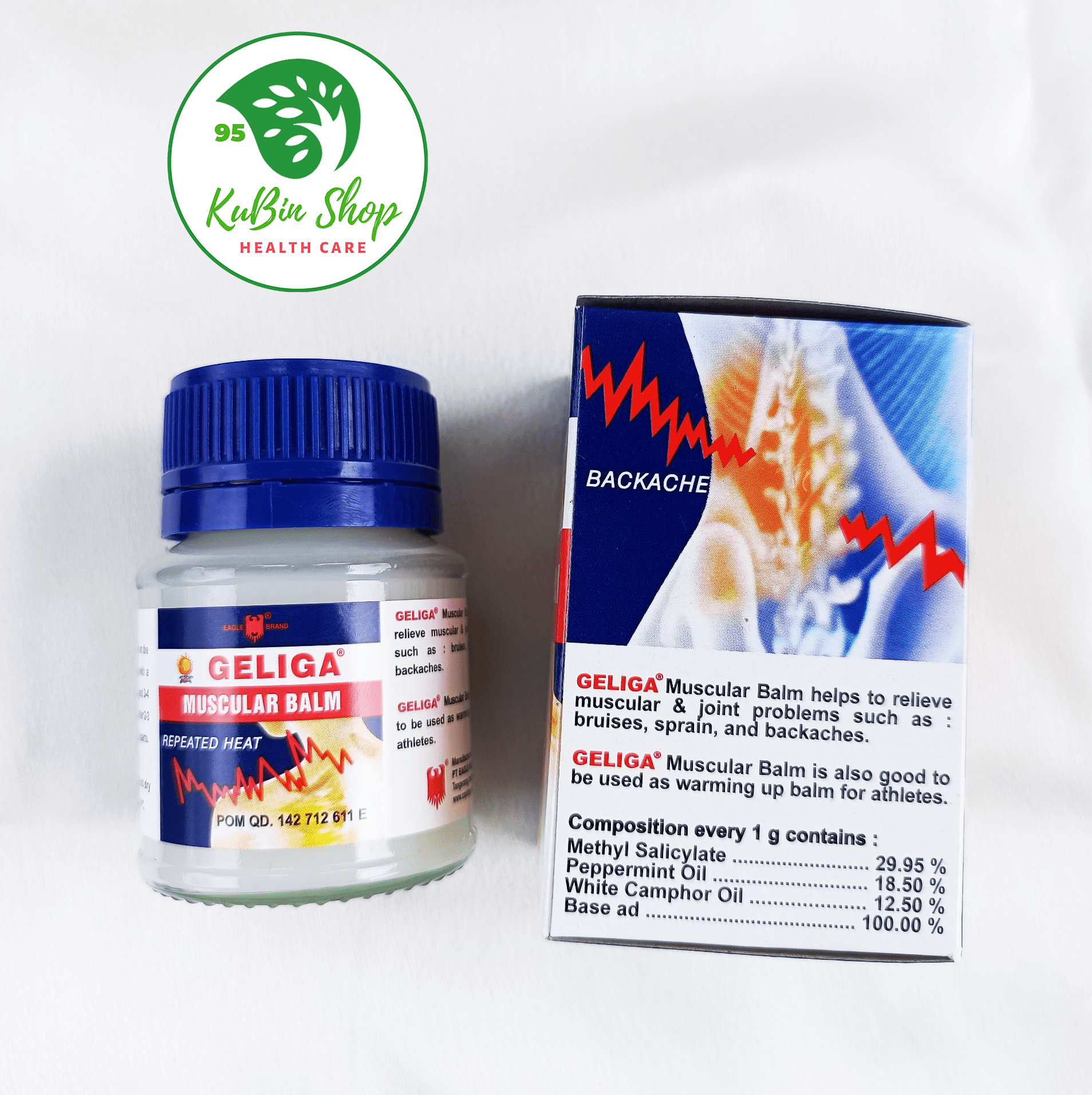 Dầu cù là lửa Geliga Muscular Balm 40gr Indonesia
