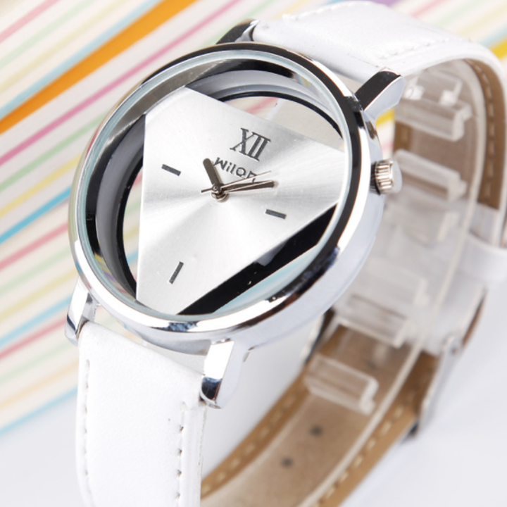 (Extra gift 1 tablets battery worth 20K) clock male face motifs triangle