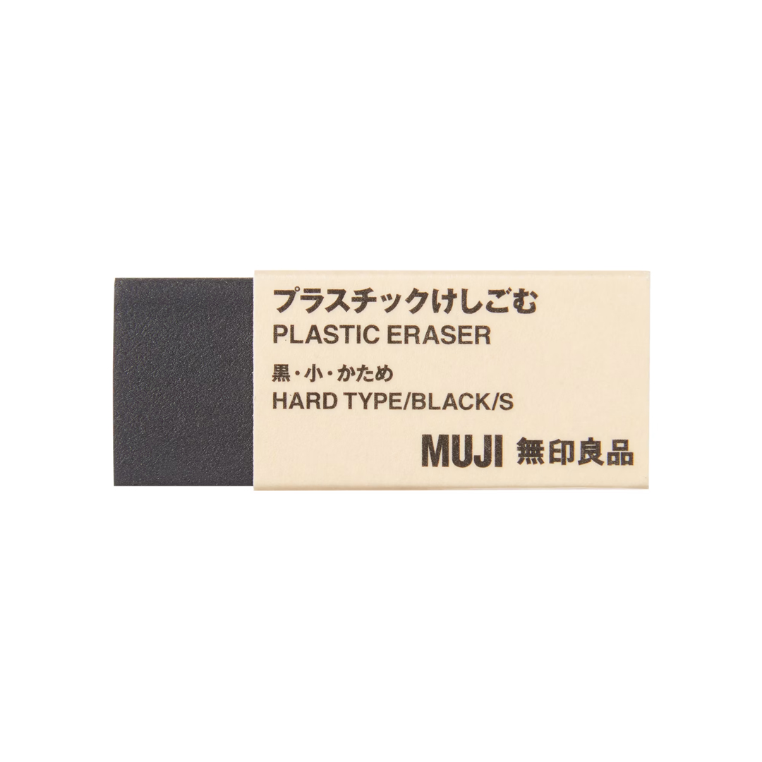 Gôm Plastic Đen S/L MUJI