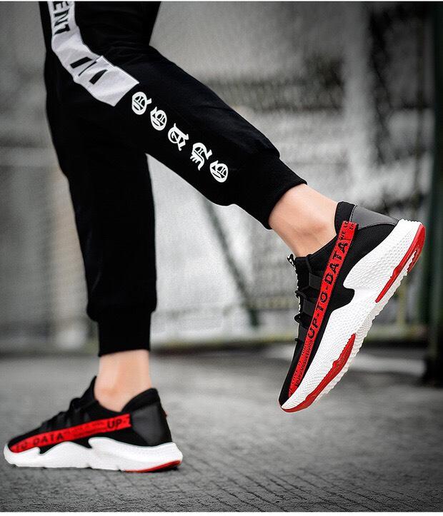 Giày sneaker thể thao SN6677 Đen-Đỏ- Ưu đãi cực shock
