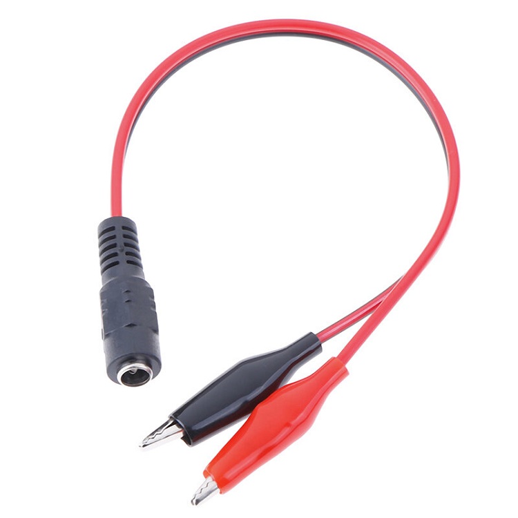 Dây chuyển jack DC cái ra kẹp cá sấu