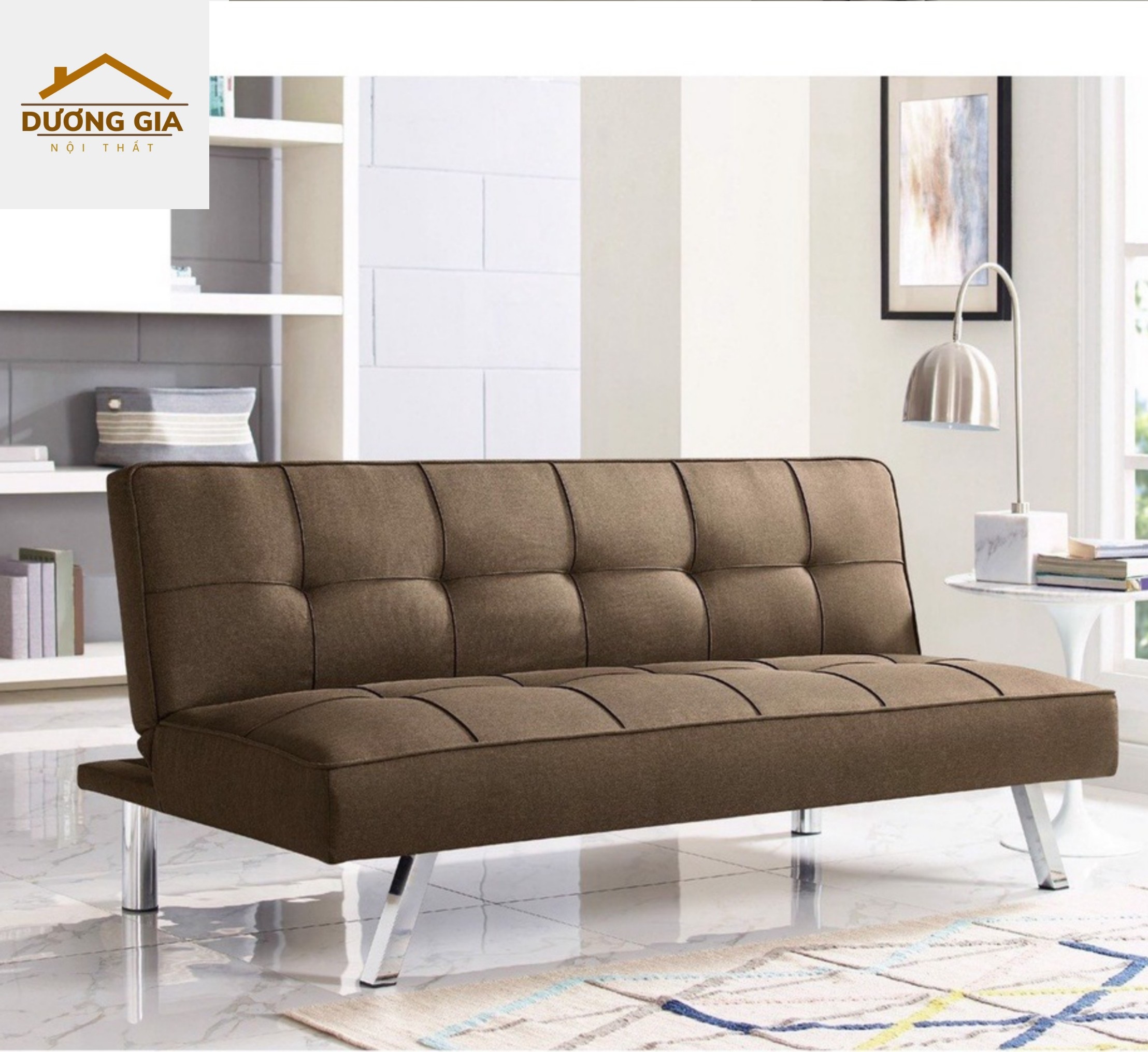 Sofa Bed chân kim loại - Sofa Giường Đa Năng