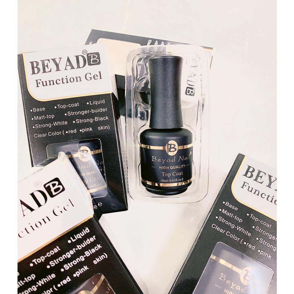 [PHỤ KIỆN NAIL] Base Top cứng móng phủ bóng  - base top beyad mỹ