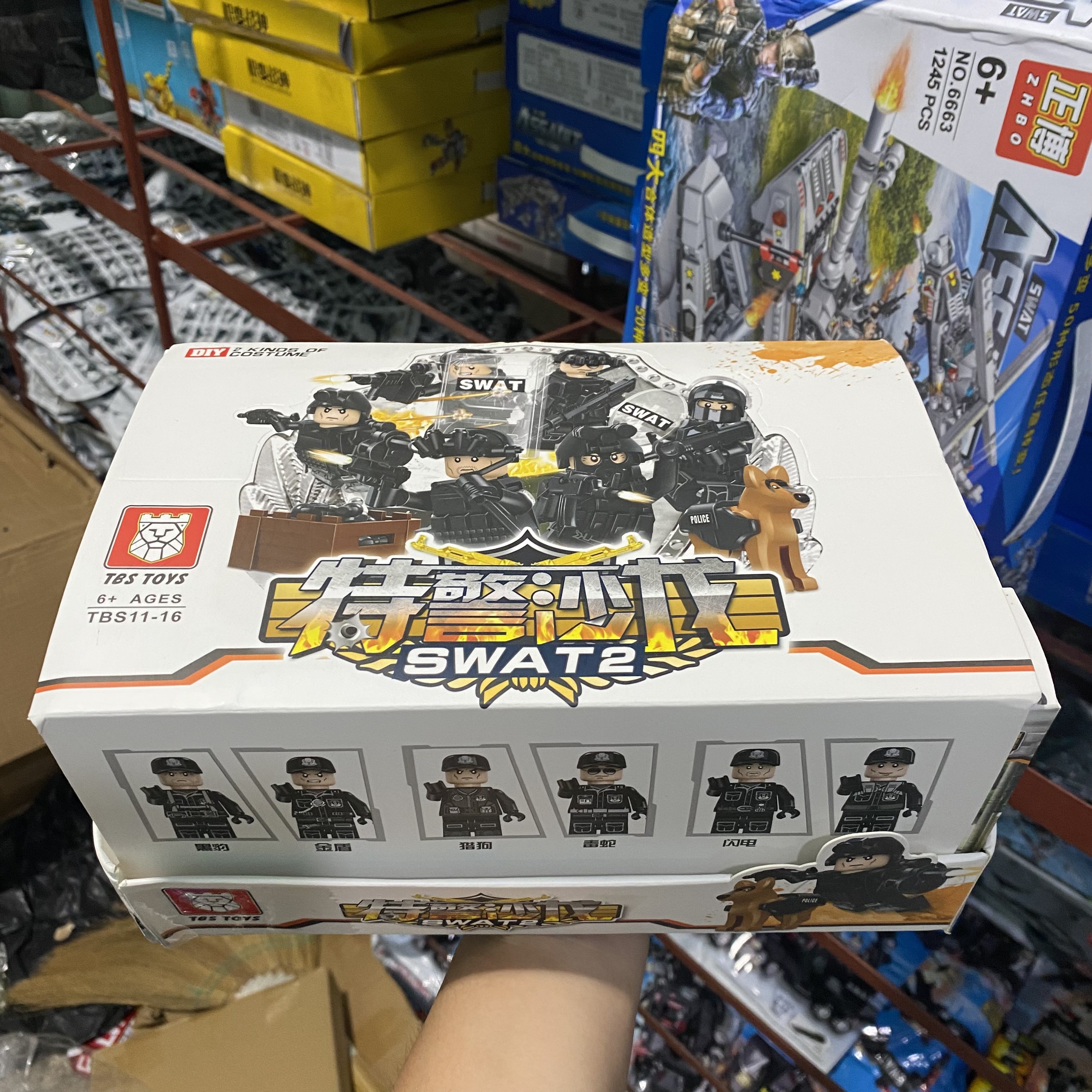Bộ đồ chơi Lắp Ghép Minifigure Lính Swat Lắp Ráp Xe Cảnh Sát Đặc Nhiệm