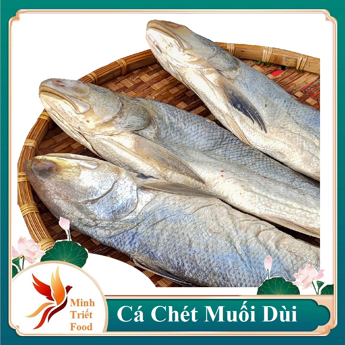 Khô cá chét muối dùi . đặc sản minh triết