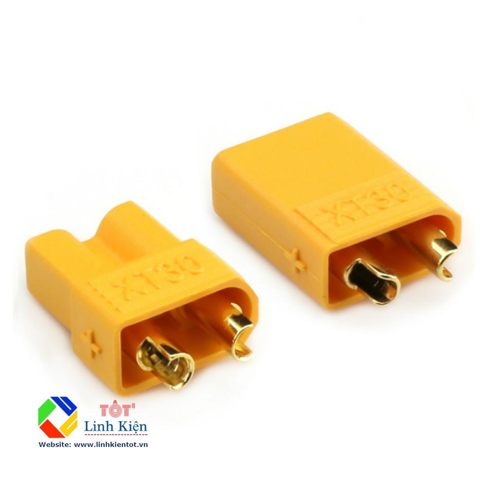 02 Cặp giắc nối XT30 đực cái - Jack nguồn pin quadrotor