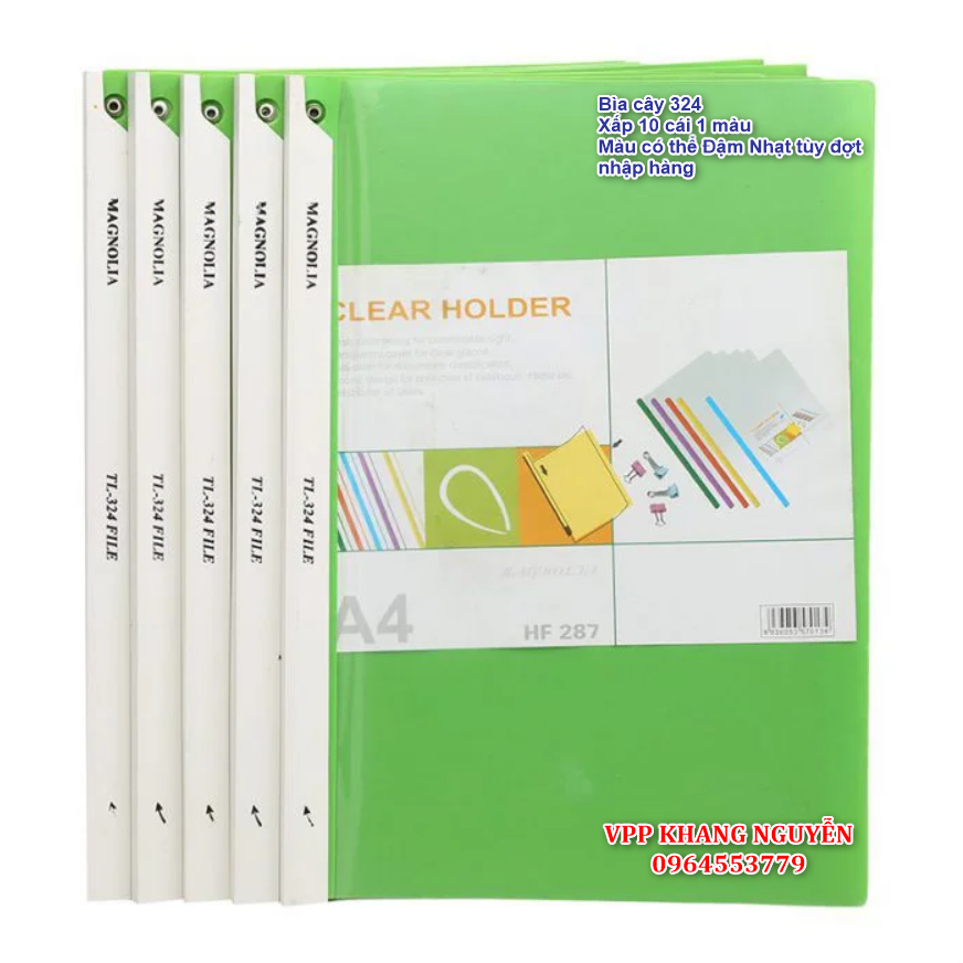 Bìa Cây Q324- Khổ A4 (Xấp 10 Cái 1 Màu)