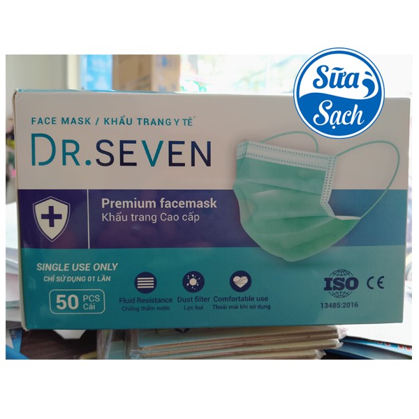 [HCM]KHẨU TRANG Y TẾ 4 LỚP CAO CẤP DR.SEVEN (10 Cái)