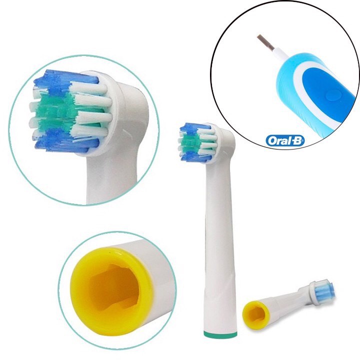 Đầu Bàn Chải Điện Oral B (Set 4 Chiếc) Người Lớn Và Trẻ Em