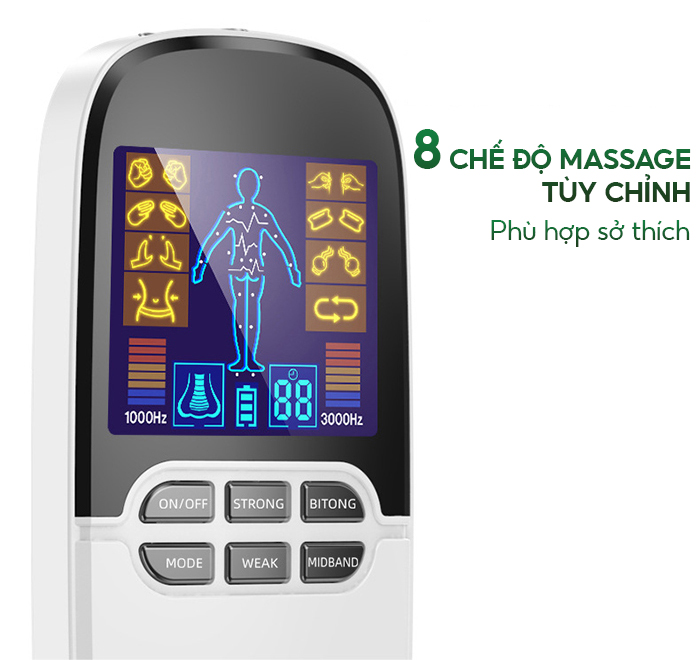 Máy Massage Xung Điện 8 Miếng Dán Nikio NK-102