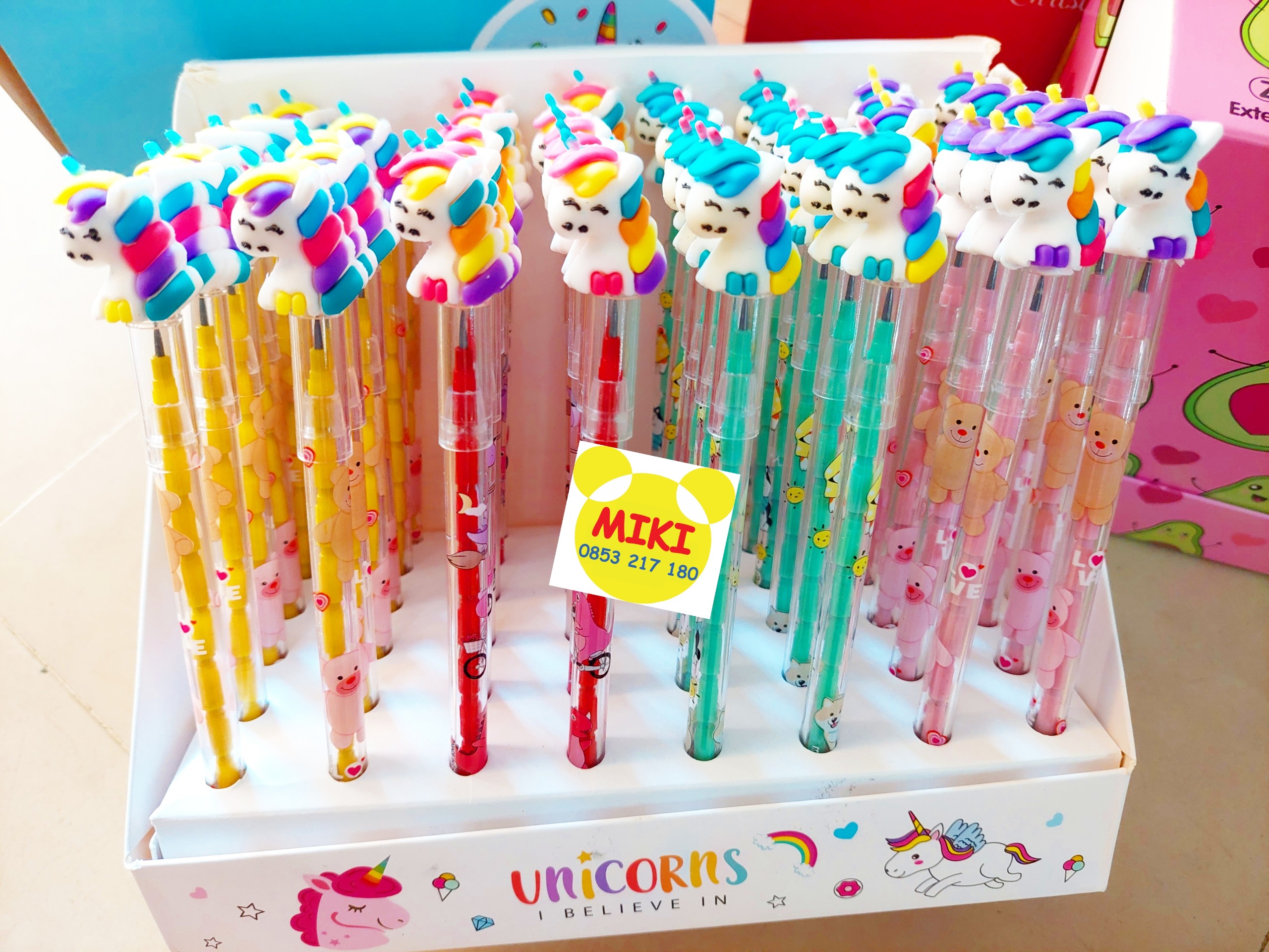 Chì ngòi khúc mẫu cute dễ thương (1set/10c mix mẫu ngẫu nhiên)