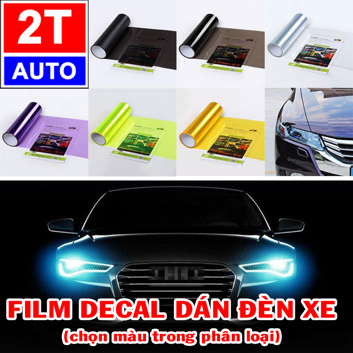 Film decal dán chóa đèn xe hơi ô tô xe máy - kích thước 30cm x 60cm FILM DÁN ĐÈN XE LOẠI CAO CẤP