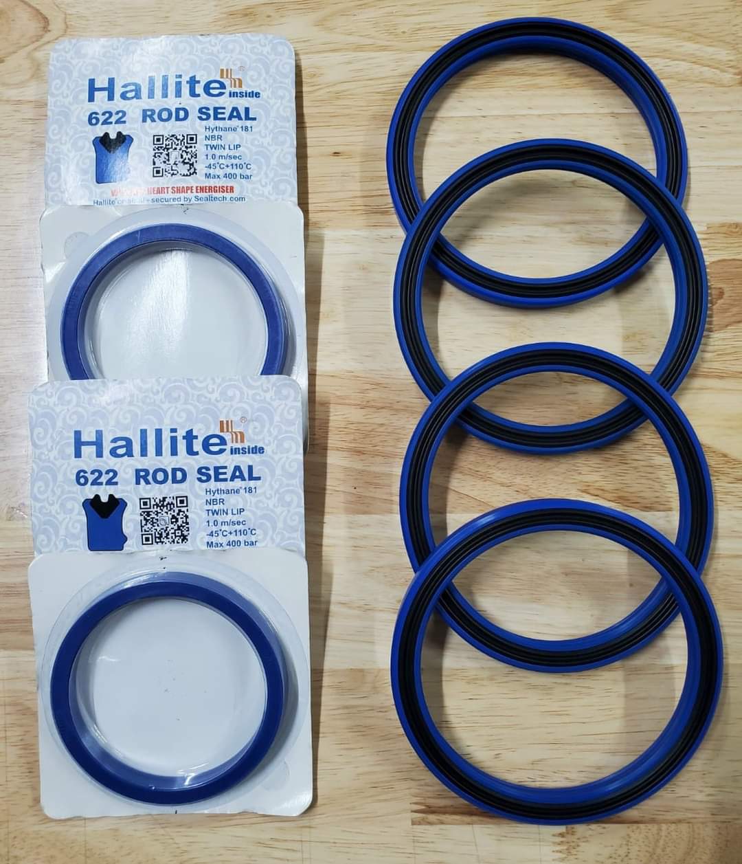 PHỐT ( PHỚT) THỦY LỰC HIỆU  HALLITE  - PHỐT 2 MÔI