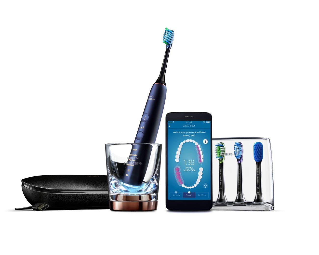 [Trả góp 0%]Bàn chải đánh răng thông minh Philips Sonicare DiamondClean Smart 9700