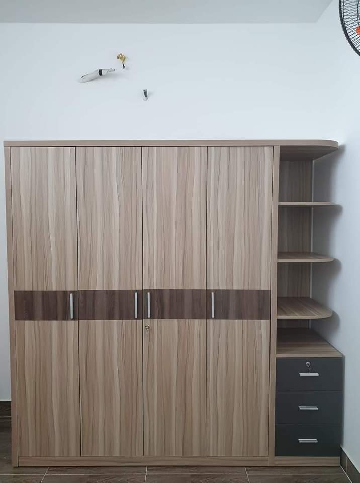 Tủ quần áo gỗ MDF 1m8 M (FREESHIP HCM 30-50 KM )