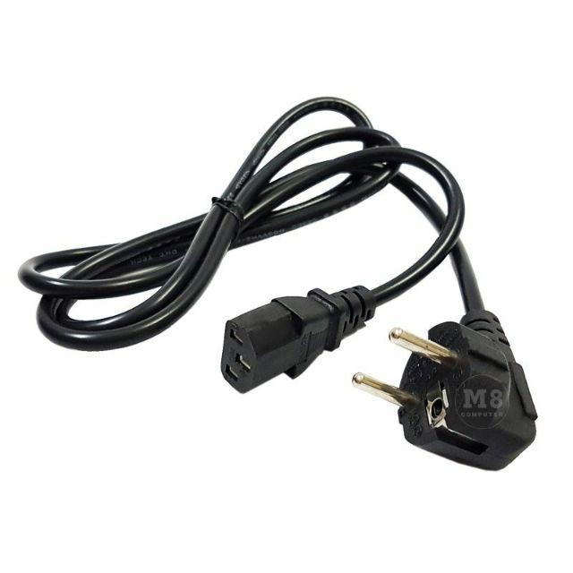Dây Nguồn 2 chân đầu tròn, jack 3 chân