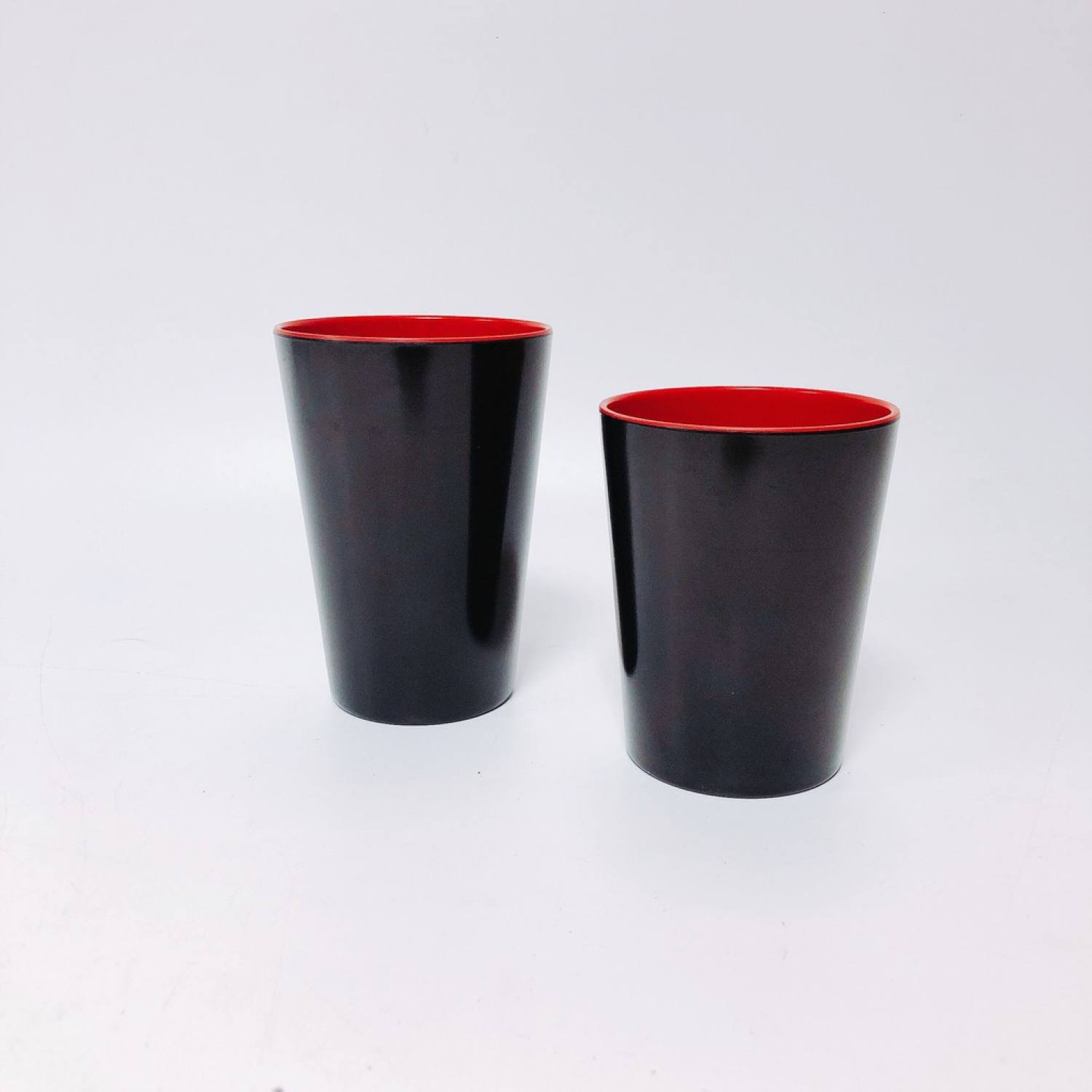 Cốc nhựa, ly nhựa ( Đỏ Đen) MELAMINE [CAO CẤP]
