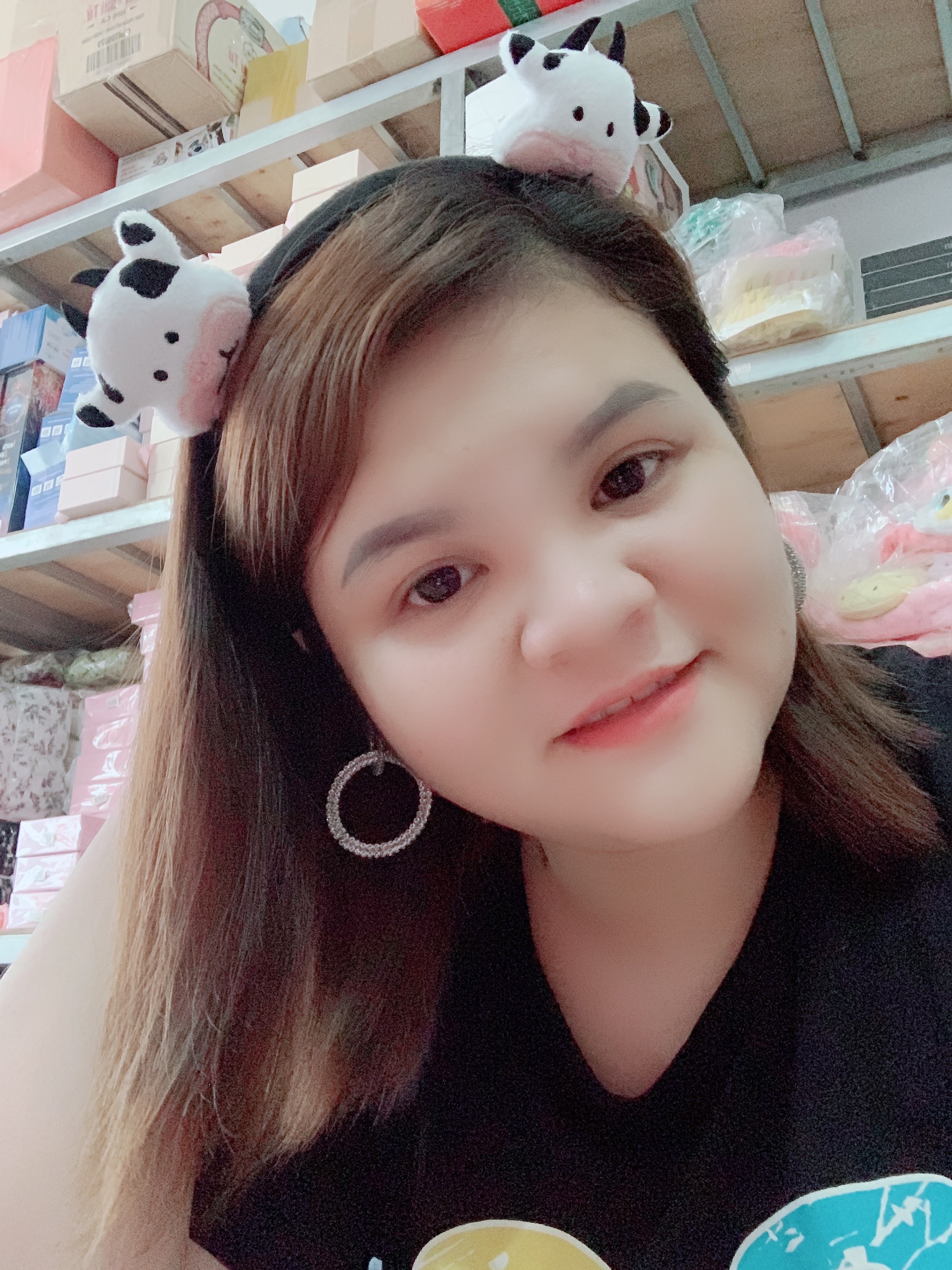 Băng Đô Cài Tóc 2 Con Bò Sữa
