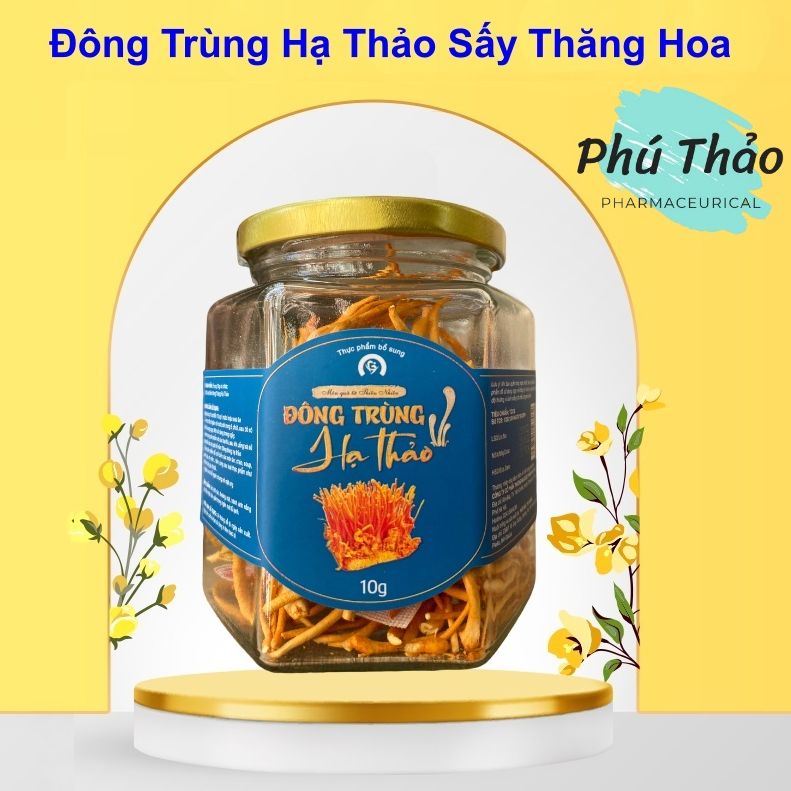 Đông trùng hạ thảo chính hãng khô sấy thăng hoa PHÚ THẢO PHARMACEUTICAL