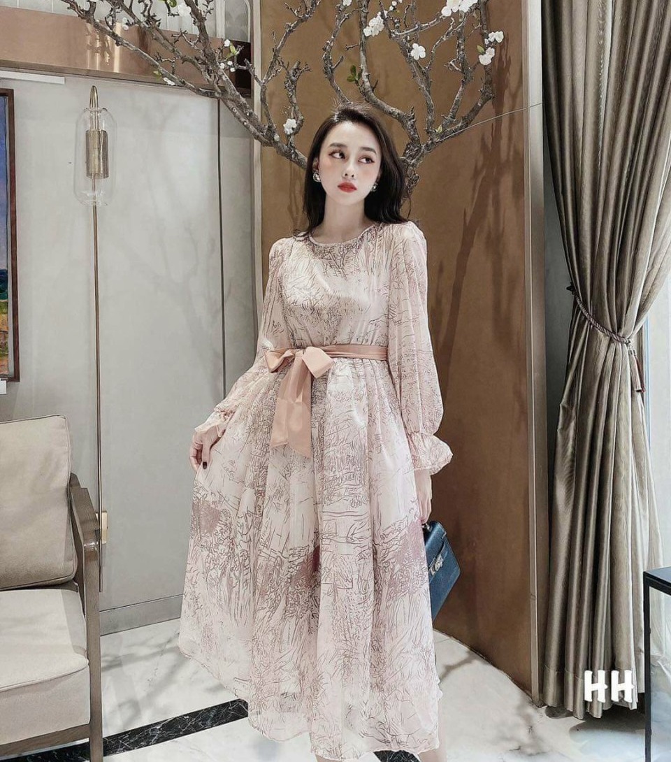 Đầm bầu / váy bầu / đầm bầu đẹp dự tiệc công sở / váy bầu suông đẹp, mã A6